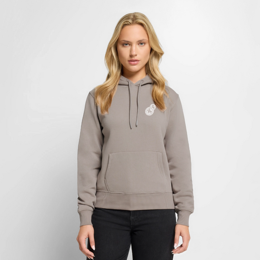 NEUES PROD FRAUEN HOODIE Templer Siegel - Taupe