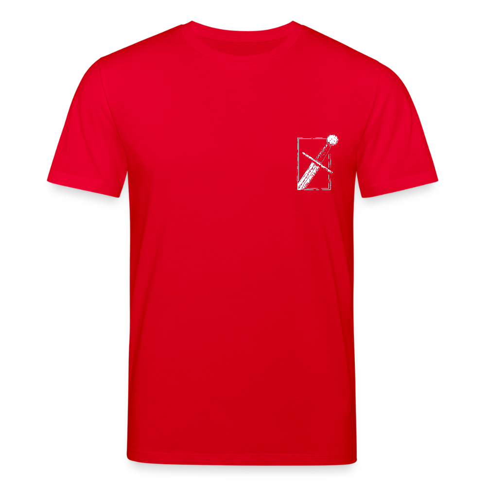 Mittelalterliches Schwert T-Shirt I "swertelin" I Hochmittelalter I dunkel I Bio-Shirt - Rot