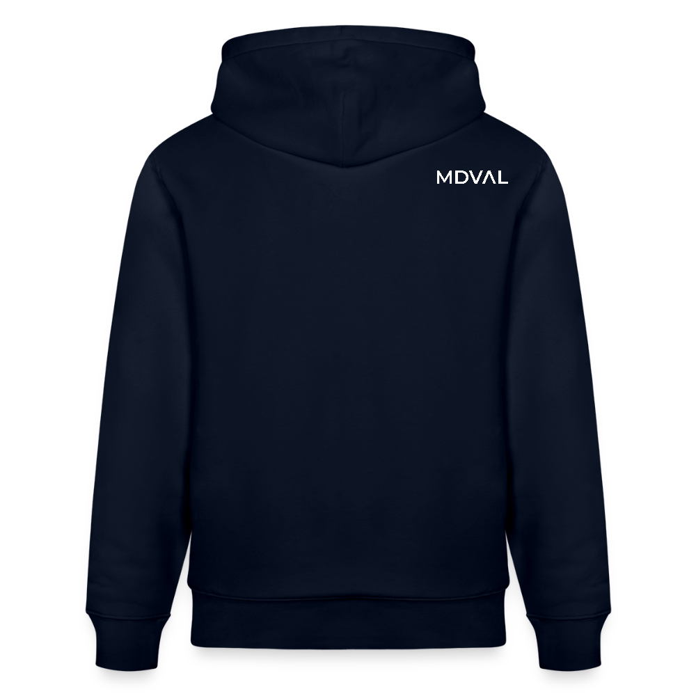 Mittelalterliches Schwert Bio-Hoodie I "langes swertt" I Spätmittelalter I dunkel I - Navy