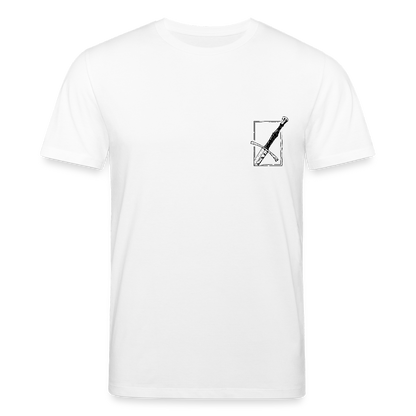 Mittelalterliches Schwert T-Shirt I "langes swertt" I Spätmittelalter I hell I Bio-Shirt - Weiß