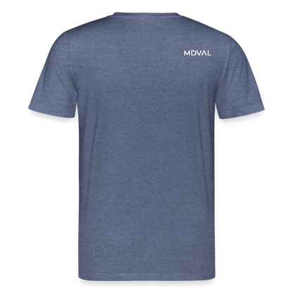 Mittelalterliche Tiere T-Shirt I "Frosch ohne Arme" I dunkel I Bio-Shirt - Dunkelblau meliert