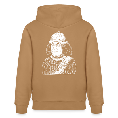 Mittelalterlicher Codex I Oswald von Wolkenstein I Bio-Hoodie - Karamell 