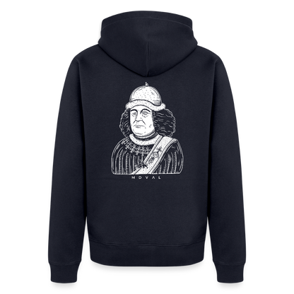 NEUES PROD HERREN Mittelalterlicher Codex Oswald von Wolkenstein I Bio-Zipper - Navy