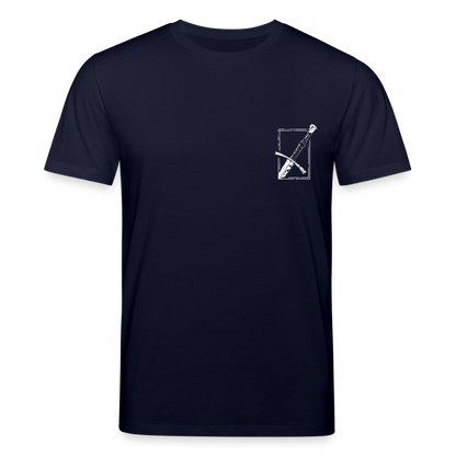 Mittelalterliches Schwert T-Shirt I "langes swertt" I Spätmittelalter I dunkel I Bio-Shirt - Navy