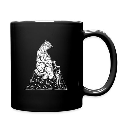 Mittelalter-Tasse Schwarz Walther von der Vogelweide | Mittelalterlicher Codex - Schwarz