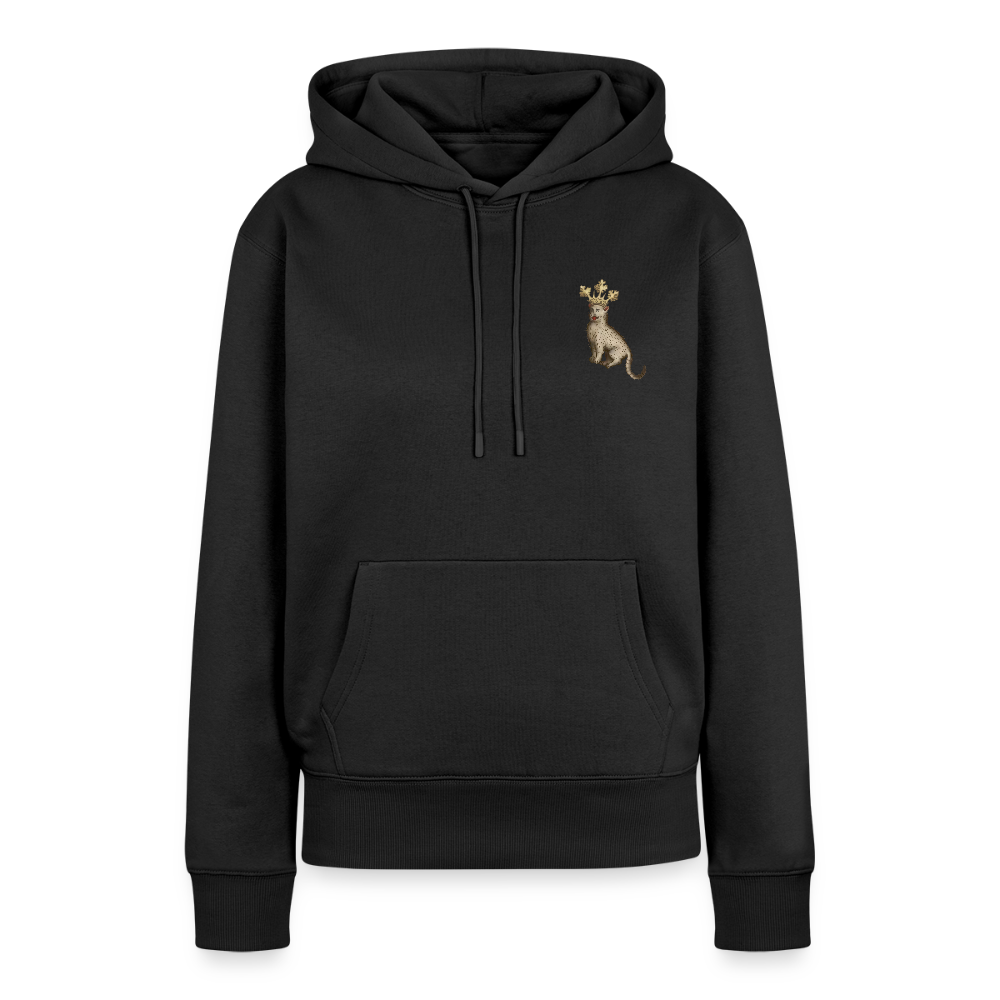 NEUES PROD FRAUEN HOODIE Königskatze - Schwarz