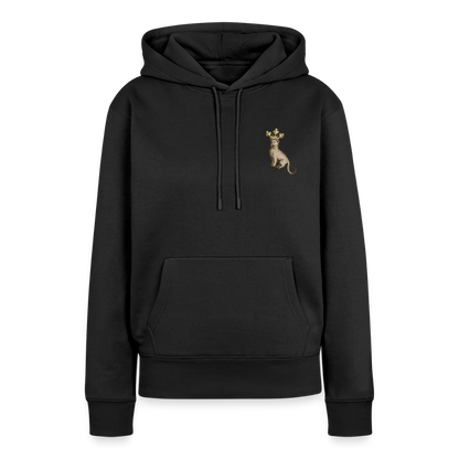 NEUES PROD FRAUEN HOODIE Königskatze - Schwarz
