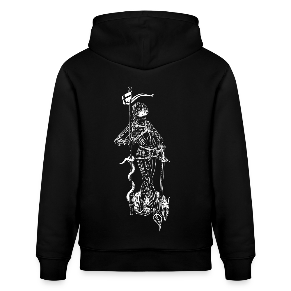 Geschichtsfenster Mittelalter Hoodie | Heiliger Georg Bio Hoodie - Schwarz