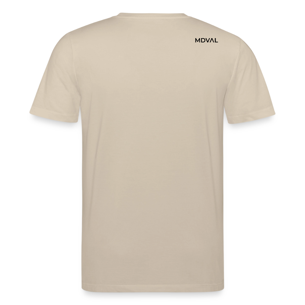 Templer Shirt | Siegel des Templerordens "Zwei Reiter auf einem Pferd" | hell | Bio-Shirt - Beige