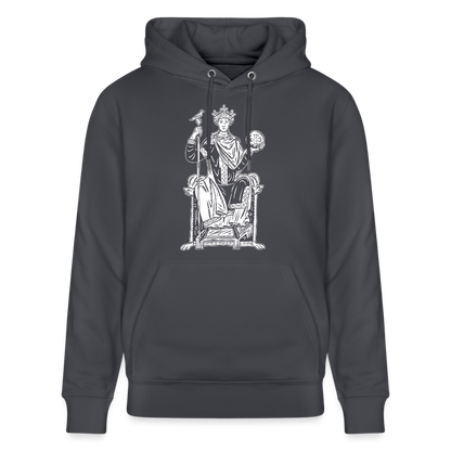 Mittelalterlicher Codex I Kaiser Otto III I front I Bio-Hoodie - Indigoblau