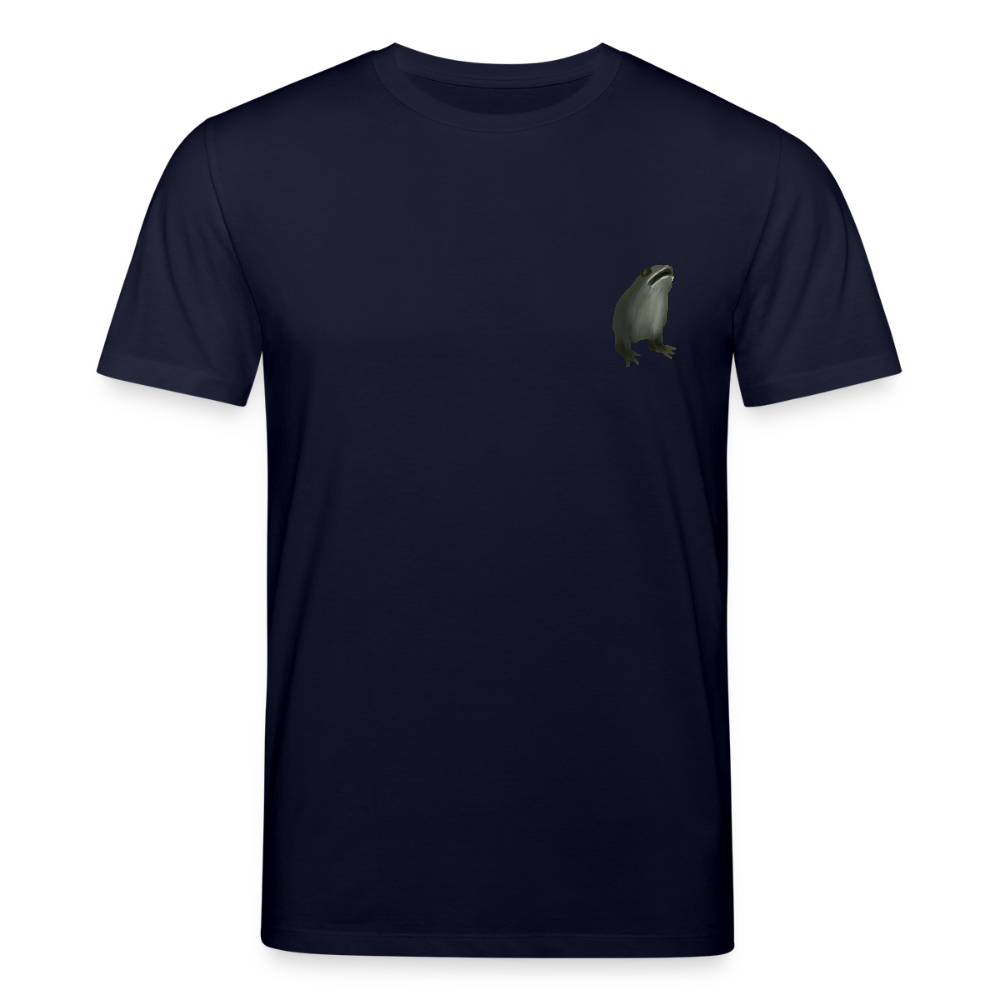 Mittelalterliche Tiere T-Shirt I "Frosch ohne Arme" I dunkel I Bio-Shirt - Navy