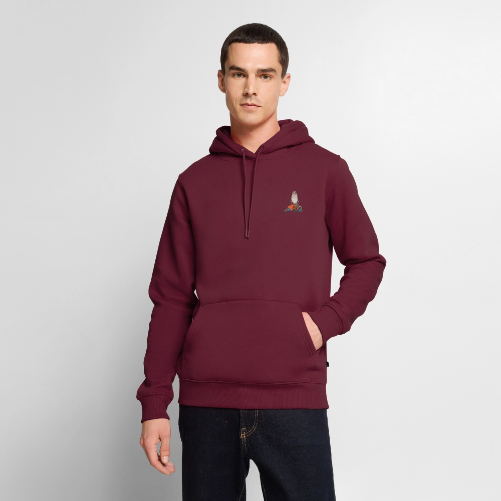 Mittelalterliche Tier Hoodie | Falscher Reiter - Burgunderrot