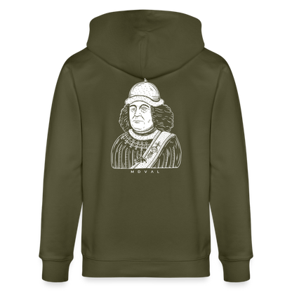 Mittelalterlicher Codex Oswald von Wolkenstein I Bio-Zipper - Khaki