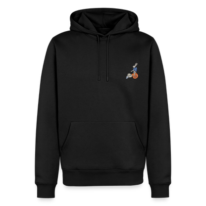 NEUES PROD Männer Premium Hoodie Tjostender Hase - Schwarz
