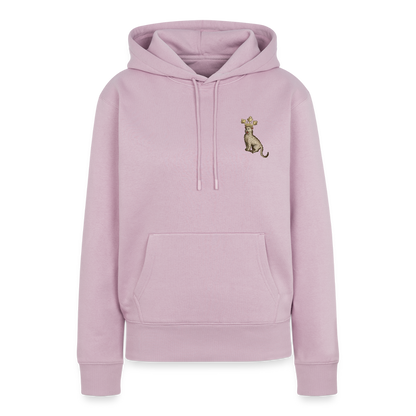 NEUES PROD FRAUEN HOODIE Königskatze - Altrosa
