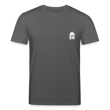 Mittelalterlicher Helm T-Shirt I "Sutton Hoo" I Frühmittelalter I dunkel I Bio-Shirt - Anthrazit