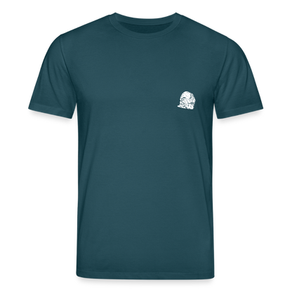 Mittelalterlicher Helm T-Shirt I "Schaller" I Spätmittelalter I dunkel I Bio-Shirt - Dunkles Petrol