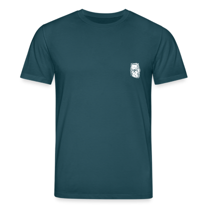 Mittelalterlicher Helm T-Shirt I "Dargen" I Hochmittelalter I dunkel I Bio-Shirt - Dunkles Petrol
