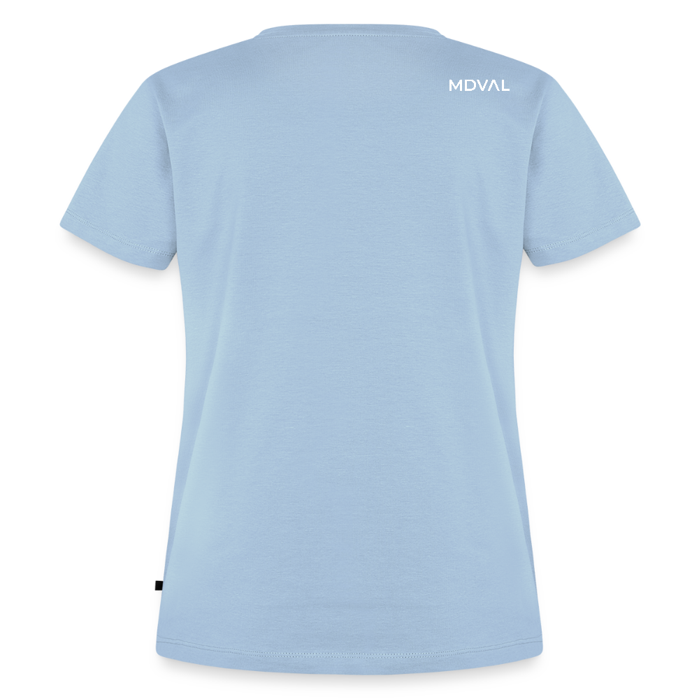 NEUES PROD Bio-Shirt Damen Tjostender Hase - Hellblau