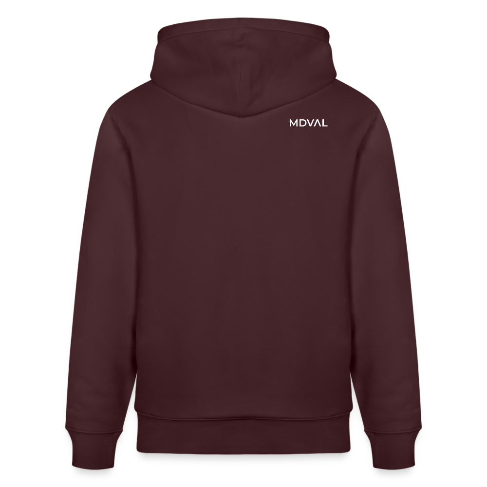 Mittelalterlicher Codex I Walther von der Vogel I front I Bio-Hoodie - Maroon