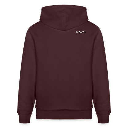 Mittelalterlicher Codex I Walther von der Vogel I front I Bio-Hoodie - Maroon