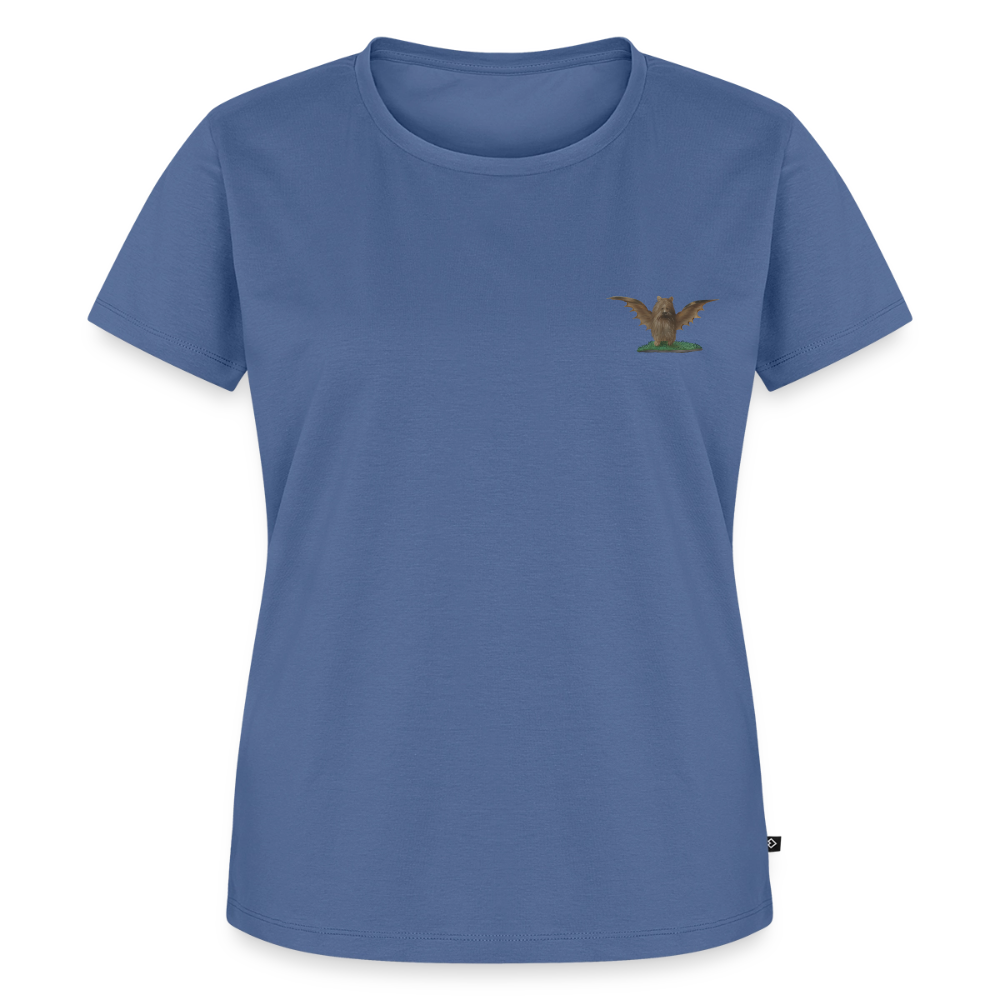 Mittelalterliche Tiere Shirt | Biberfledermaus - Taubenblau