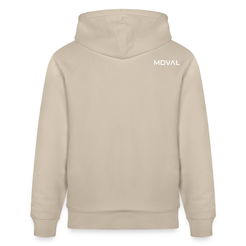 Mittelalterliche Tiere T-Shirt "Tjostender Hase" I Bio-Hoodie - Beige