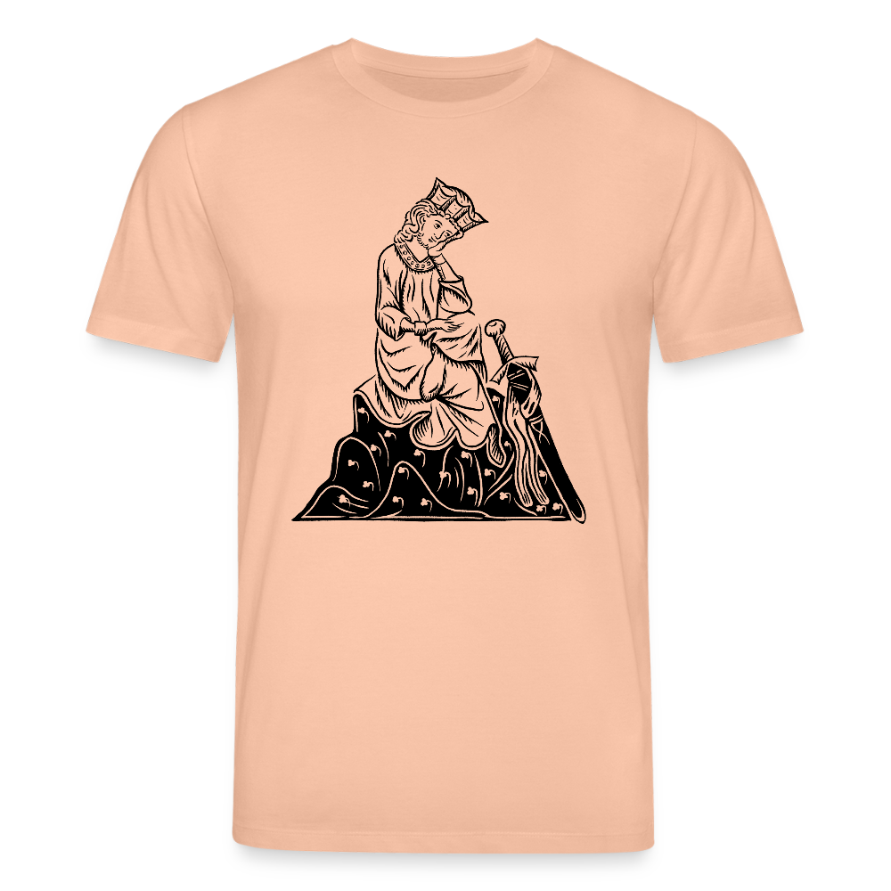 Mittelalterliche Quelle I Walther von der Vogelweide I front I hell I Bio-Shirt - Pfirsich