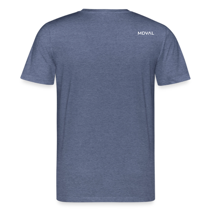 Mittelalterliche Tiere T-Shirt I "Falscher Reiter" I dunkel I Bio-Shirt - Dunkelblau meliert