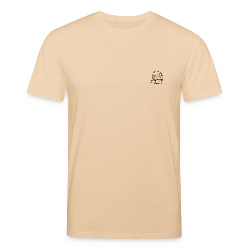 Mittelalterlicher Helm T-Shirt I "Schaller" I Spätmittelalter I hell I Bio-Shirt - Beige