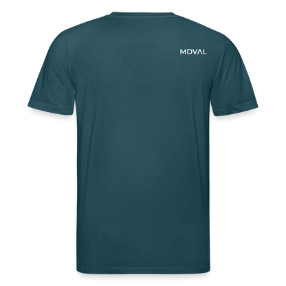 Mittelalterlicher Helm T-Shirt I "Dargen" I Hochmittelalter I dunkel I Bio-Shirt - Dunkles Petrol