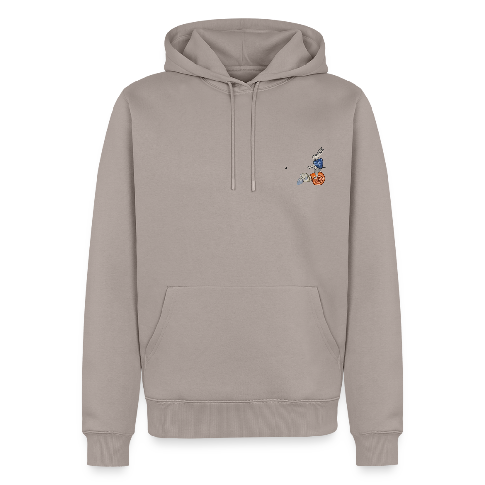 NEUES PROD Männer Premium Hoodie Tjostender Hase - Taupe