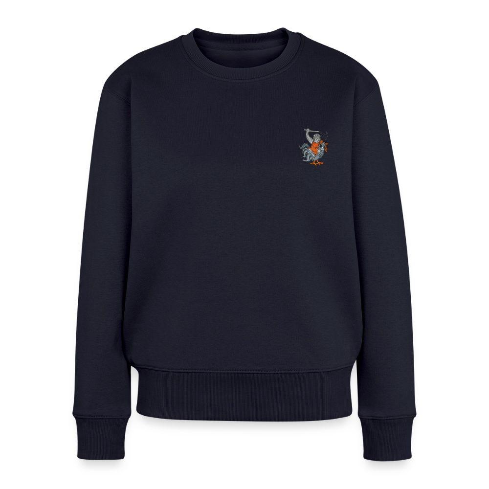 Mittelalterliche Tiere Pullover I Kampfhühnchen - Navy
