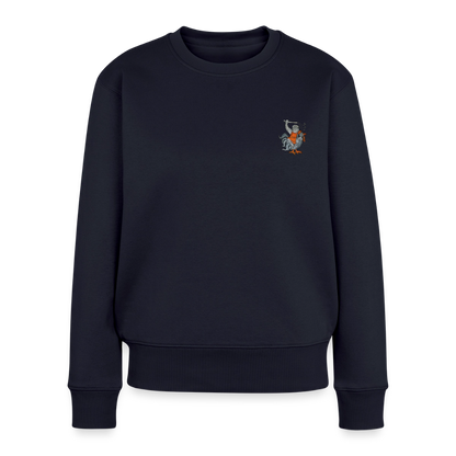 Mittelalterliche Tiere Pullover I Kampfhühnchen - Navy