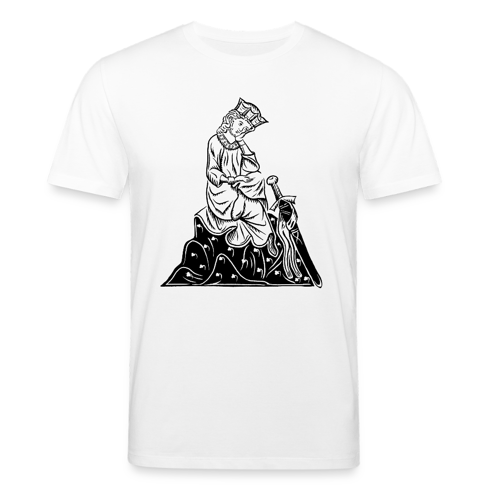 Mittelalterliche Quelle I Walther von der Vogelweide I front I hell I Bio-Shirt - Weiß