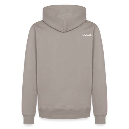 Mittelalter Tiere Hoodie | Tjostender Hase - Taupe
