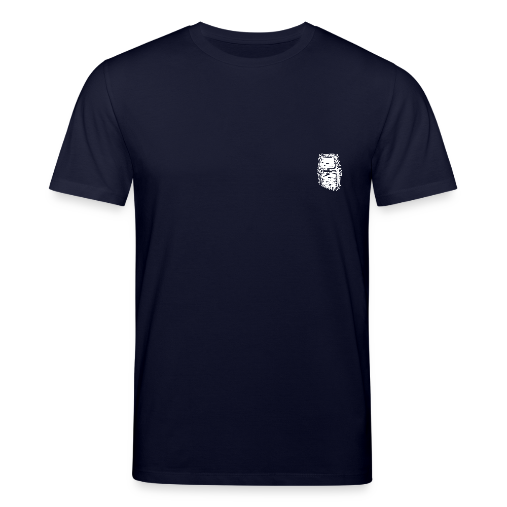 Mittelalterlicher Helm T-Shirt I "Dargen" I Hochmittelalter I dunkel I Bio-Shirt - Navy