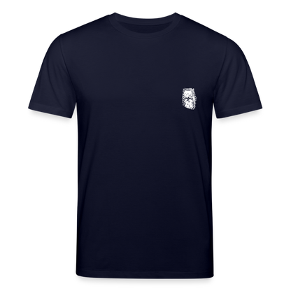 Mittelalterlicher Helm T-Shirt I "Dargen" I Hochmittelalter I dunkel I Bio-Shirt - Navy