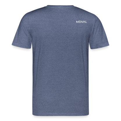 Mittelalterliche Tiere T-Shirt I "Hirschschnecke" I dunkel I Bio-Shirt - Dunkelblau meliert