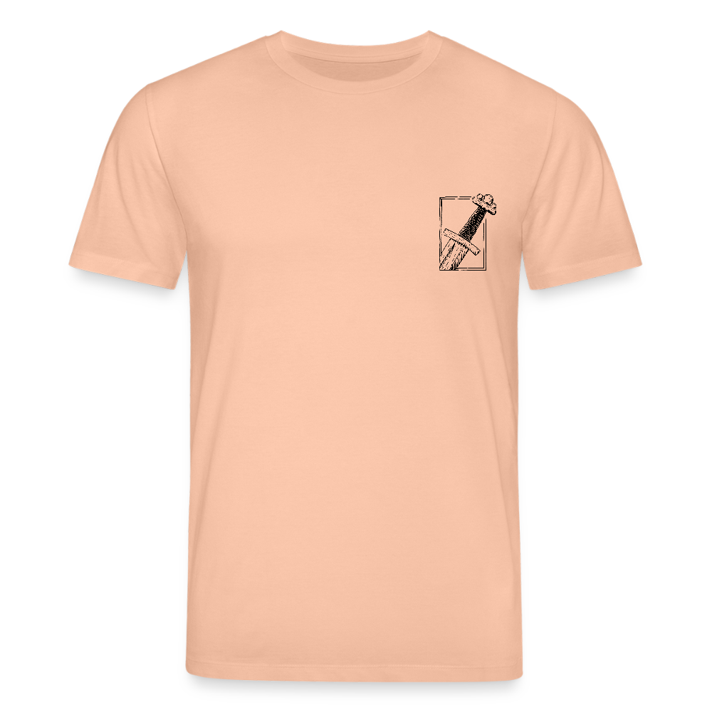 Mittelalterliches Schwert T-Shirt I "Gueðesweord" I Frühmittelalter I hell I Bio-Shirt - Pfirsich