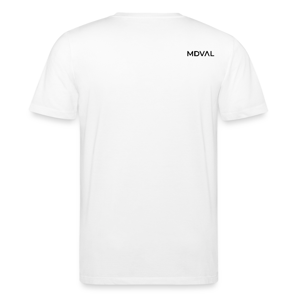 Mittelalterlicher Helm T-Shirt I "Schaller" I Spätmittelalter I hell I Bio-Shirt - Weiß