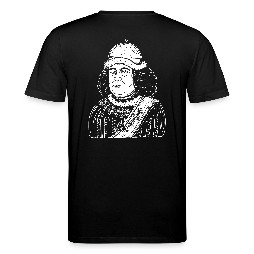 Mittelalterlicher Codex Shirt Oswald von Wolkenstein I dunkel - Schwarz