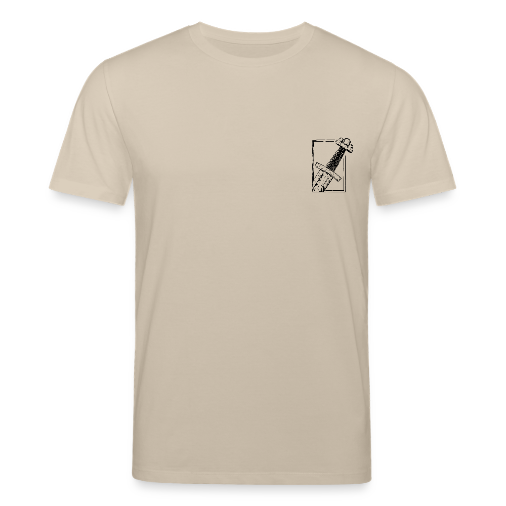Mittelalterliches Schwert T-Shirt I "Gueðesweord" I Frühmittelalter I hell I Bio-Shirt - Beige