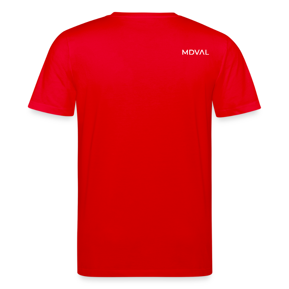 Mittelalterlicher Helm T-Shirt I "Schaller" I Spätmittelalter I dunkel I Bio-Shirt - Rot