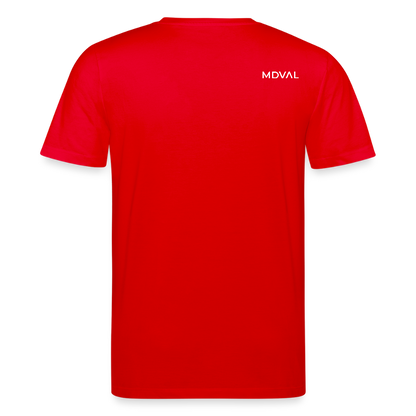 Mittelalterliche Tiere T-Shirt I "Hirschschnecke" I dunkel I Bio-Shirt - Rot