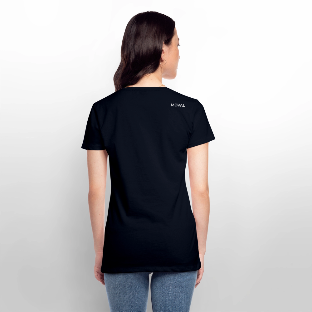 NEUES PROD Bio-Shirt Damen Königskatze - Navy