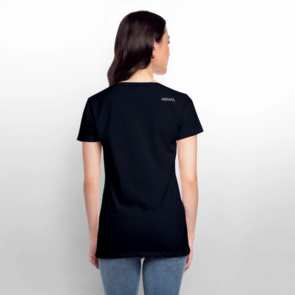NEUES PROD Bio-Shirt Damen Königskatze - Navy