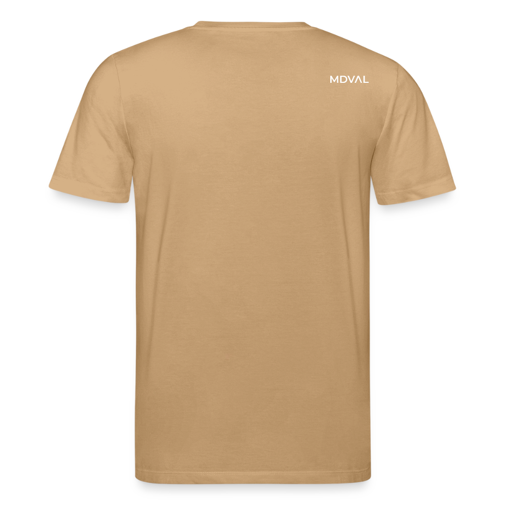 Mittelalterliche Tiere T-Shirt I "Falscher Reiter" I dunkel I Bio-Shirt - Karamell 