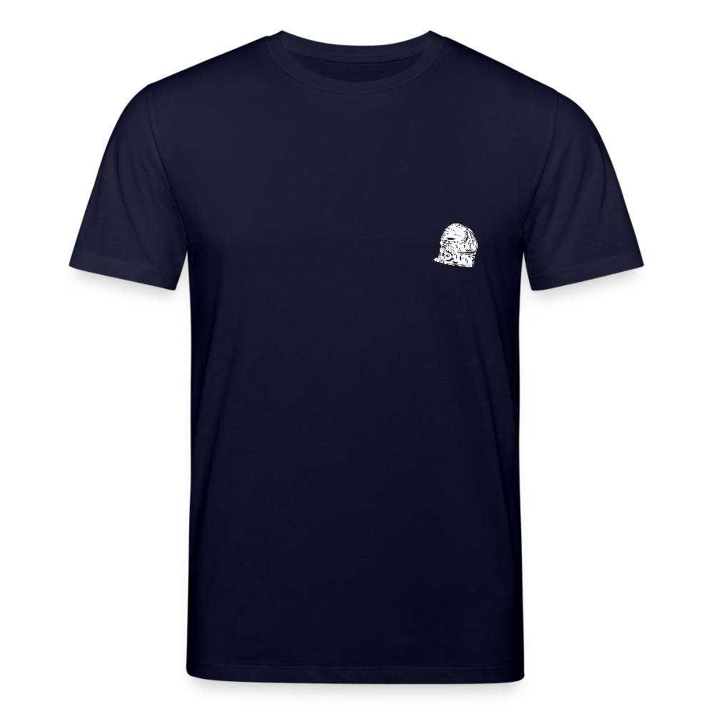 Mittelalterlicher Helm T-Shirt I "Schaller" I Spätmittelalter I dunkel I Bio-Shirt - Navy