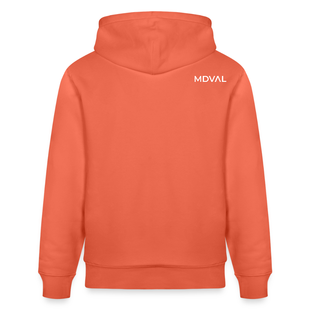 Mittelalterliches Schwert Bio-Hoodie I "langes swertt" I Spätmittelalter I dunkel I - Hellrot